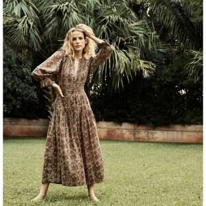 DOEN Monet Dress in Country Rose Floral Print S RARE